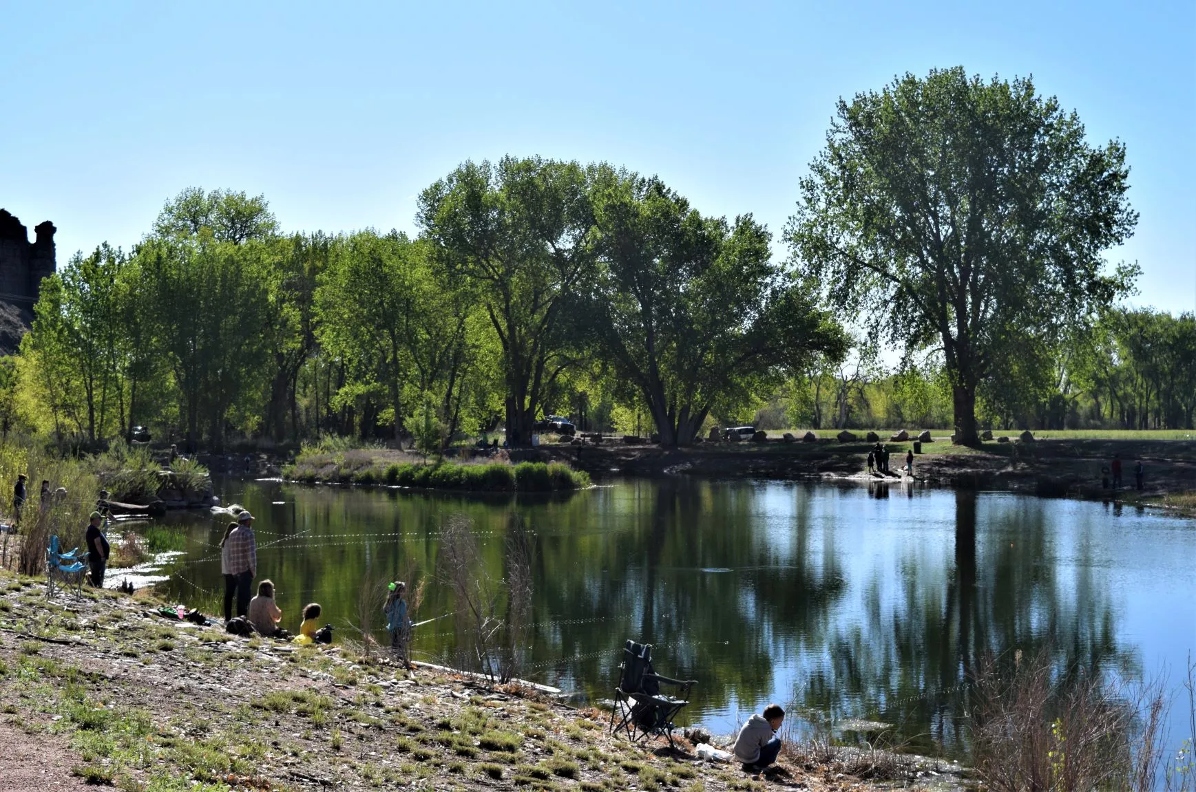 Fishing at Pathfinder Pond