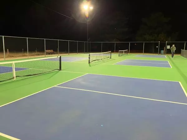 New Lights at Rouse Pickleball Courts